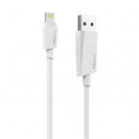 ROCK Szinkronizáló és töltő MFi hiteles lightning kábel - Apple iPhone / iPad / iPod - fehér - 2m