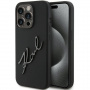 Karl Lagerfeld Karl Script Logo szilikon borítás iPhone 15 Pro-hoz - fekete