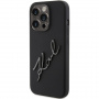 Karl Lagerfeld Karl Script Logo szilikon borítás iPhone 15 Pro-hoz - fekete