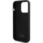 Karl Lagerfeld Karl Script Logo szilikon borítás iPhone 15 Pro-hoz - fekete