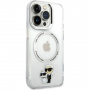 Karl Lagerfeld IML Karl és Choupette NFT burkolat MagSafe-el* iPhone 15 Pro készülékhez – átlátszó