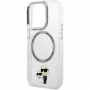 Karl Lagerfeld IML Karl és Choupette NFT burkolat MagSafe-el* iPhone 15 Pro készülékhez – átlátszó