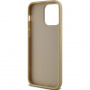 Karl Lagerfeld Ráncos Signature Logo fém borítás iPhone 14 Pro Max telefonhoz - arany