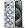 Karl Lagerfeld Folyékony csillogó monogram gradiens borítás iPhone 14 Pro Max készülékhez - ezüst