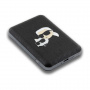 Karl Lagerfeld Dombornyomott K&CH Heads power bank MagSafe USB-C porttal - 5000 mAh - fekete