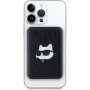 Karl Lagerfeld Dombornyomott Choupette Head power bank MagSafe USB-C porttal - 5000 mAh - fekete