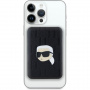 Karl Lagerfeld Dombornyomott Karl Head power bank MagSafe USB-C porttal - 5000 mAh - fekete