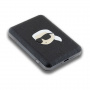 Karl Lagerfeld Dombornyomott Karl Head power bank MagSafe USB-C porttal - 5000 mAh - fekete