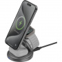 ENERGEA 3 az 1-ben GoMag Gyre MagSafe vezeték nélküli töltő iPhone-hoz / Apple Óra / AirPods - szürke