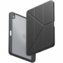 UNIQ Mozgatható tok origami állvánnyal és hellyel Apple Ceruza iPad Air 11"-hez (2024) - sötétszürke