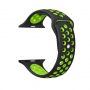 Szilikonos pánt - Apple Watch Ultra 49mm / 46mm / 45mm / 44mm / 42mm - fekete-zöld