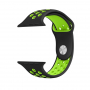 Szilikonos pánt - Apple Watch Ultra 49mm / 46mm / 45mm / 44mm / 42mm - fekete-zöld
