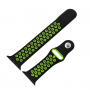 Szilikonos pánt - Apple Watch Ultra 49mm / 46mm / 45mm / 44mm / 42mm - fekete-zöld