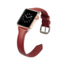 Stílusos bőr szíj Apple Watch Ultra 49mm / 46mm / 45mm / 44mm / 42mm - piros