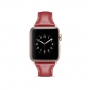 Stílusos bőr szíj Apple Watch Ultra 49mm / 46mm / 45mm / 44mm / 42mm - piros