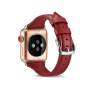 Stílusos bőr szíj Apple Watch Ultra 49mm / 46mm / 45mm / 44mm / 42mm - piros