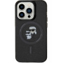 Karl Lagerfeld IML Glitter Karl és Choupette csillogó borító MagSafe-el* iPhone 15 Pro Max készülékhez - fekete