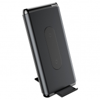 BASEUS állvány / power bank / külső akkumulátor 10000mAh vezték nélküli töltővel - fekete