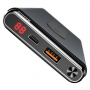 BASEUS állvány / power bank / külső akkumulátor 10000mAh vezték nélküli töltővel - fekete