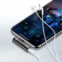 USAMS lightning / 3.5 jack konektor redukció - fekete