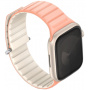 UNIQ Revix Evo kétoldalas szíj Apple órához 42mm / 41mm / 40mm / 38mm - rózsaszín krém