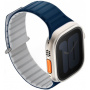 UNIQ Revix Evo kétoldalas szíj Apple Ultra óra 49mm / 46mm / 45mm / 44mm / 42mm - kék szürke