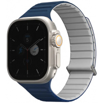 UNIQ Revix Evo kétoldalas szíj Apple Ultra óra 49mm / 46mm / 45mm / 44mm / 42mm - kék szürke