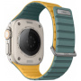 UNIQ Revix Evo megfordítható szíj Apple Ultra 49mm / 46mm / 45mm / 44mm / 42mm karórához - petróleum sárga