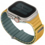 UNIQ Revix Evo megfordítható szíj Apple Ultra 49mm / 46mm / 45mm / 44mm / 42mm karórához - petróleum sárga
