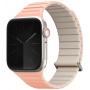UNIQ Revix Evo kétoldalas szíj Apple órához 42mm / 41mm / 40mm / 38mm - rózsaszín krém
