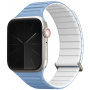 UNIQ Revix Evo kétoldalas szíj Apple órához 42mm / 41mm / 40mm / 38mm - kék-fehér