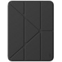 UNIQ Mozgatható tok origami állvánnyal és hellyel Apple Ceruza iPad Air 11"-hez (2024) - sötétszürke