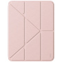 UNIQ Mozgatható tok origami állvánnyal és hellyel Apple Ceruza iPad Airhez 13" (2024) - rózsaszín