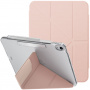UNIQ Camden Click tok origami állvánnyal és hellyel Apple Ceruza iPad Air 11"-hez (2024) - rózsaszín