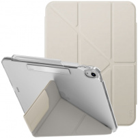 UNIQ Camden Click tok origami állvánnyal és hellyel Apple Ceruza iPad Airhez 13" (2024) - bézs