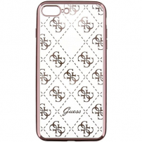 Guess 4G TPU tok iPhone 7 Plus / 8 Plus - rózsaszín-arany