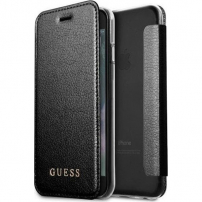 Guess IriDescent flip cover tok iPhone 7 / 8 - fekete