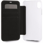 BMW Carbon Red Stripe Book tok iPhone XR - fekete