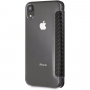 BMW Carbon Red Stripe Book tok iPhone XR - fekete