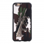 Műanyag tok 3D puska motívval Steyr AUG A1 - Apple iPhone 6S / 6 - fehér