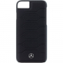 Mercedes Pattern tartós bőr tok iPhone 7 / 8 - fekete