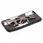 Műanyag tok 3D puska motívval Steyr AUG A1 - Apple iPhone 6S / 6 - fehér
