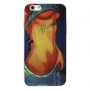 Védő tok / borító átlátszó területet kerettel - Apple iPhone 6S / 6 - sexy lány - wonderful