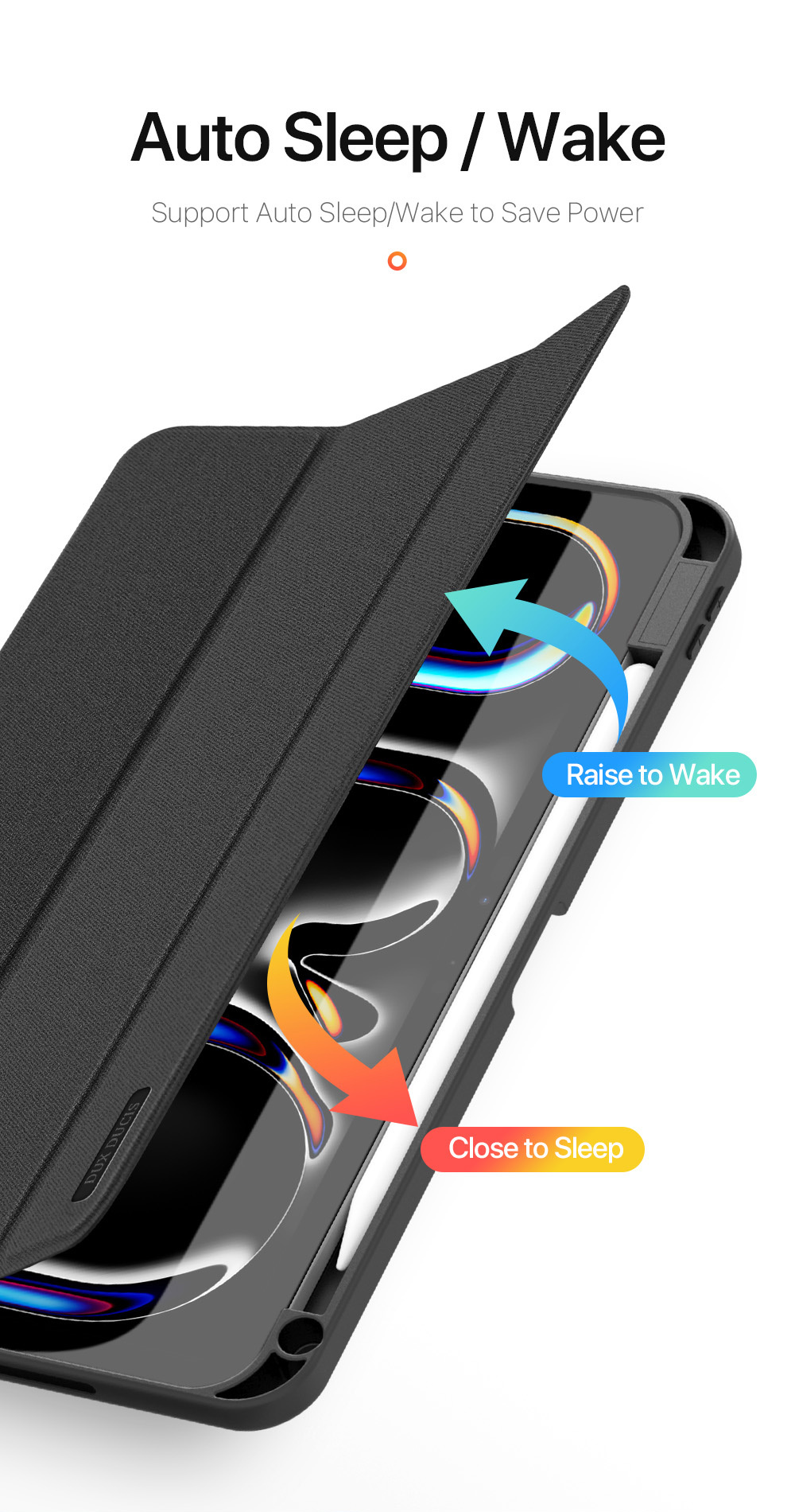Apple Pencil rekesszel és alvófunkcióval ellátott DUX DUCIS Domo tok iPad Pro 11