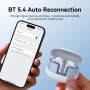 JOYROOM JR-FN2 vezeték nélküli Bluetooth fejhallgató - fehér