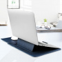 2 az 1-ben boríték állvánnyal és táskával MacBook kiegészítők számára 16"-ig - barna