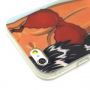 Védő tok / borító átlátszó területet kerettel - Apple iPhone 6S / 6 - fekete hajú sexy lány 
