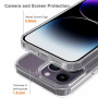 Fényes átlátszó borítás iPhone 16 Pro-hoz - átlátszó