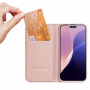 DUX DUCIS Skin Pro flip tok iPhone 16 Pro Max készülékhez - rózsaszín arany