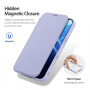 DUX DUCIS Skin X Flip tok MagSafe-el* iPhone 16 Pro készülékhez - kék szürke